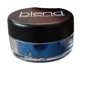 Blend Mineral Cosmetics Blue Glitter 14 Eyeshadow Powder Face color NEW Sealed